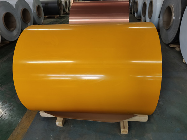 yellow coated aluminum